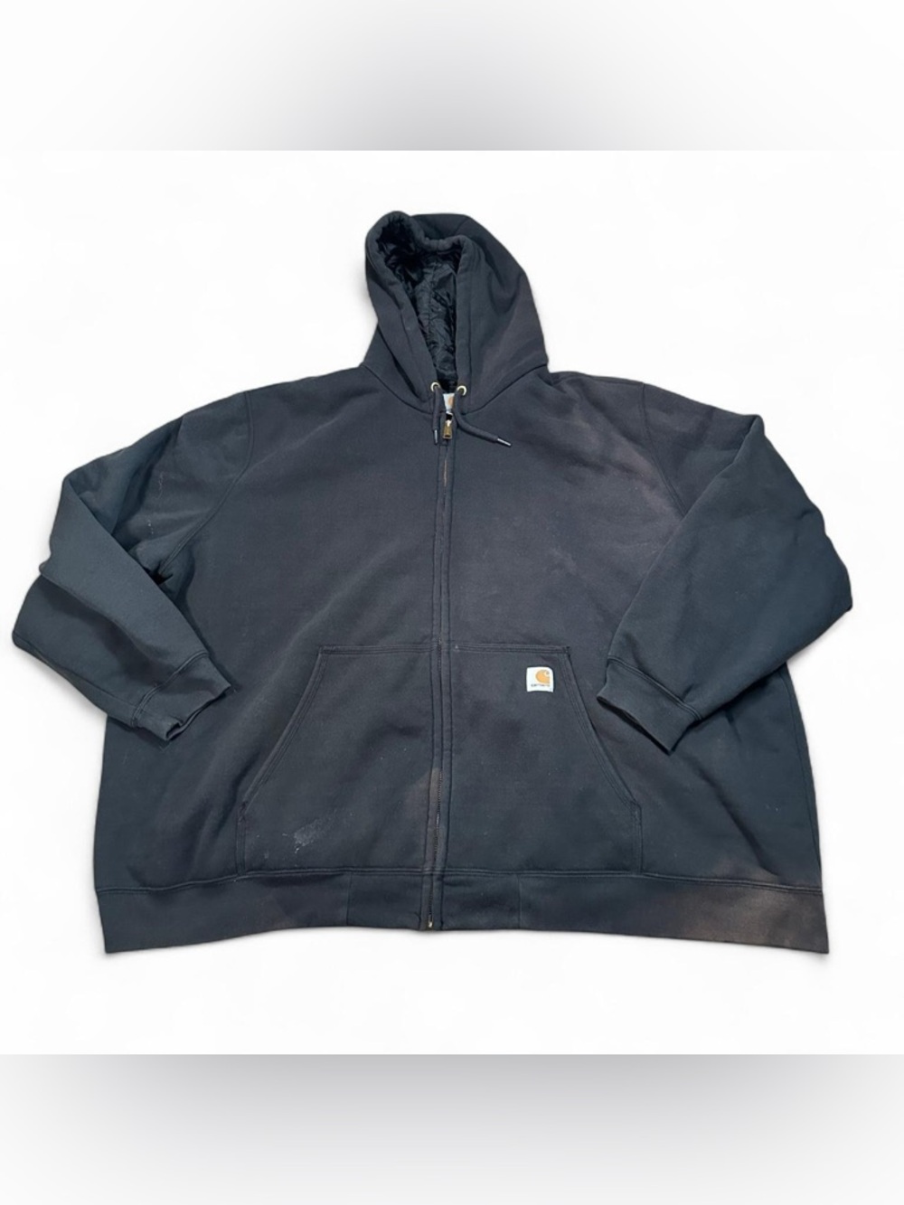 Carhartt Men’s Black Insulated Workwear 100631 Midweight Hoodie Size 4XL